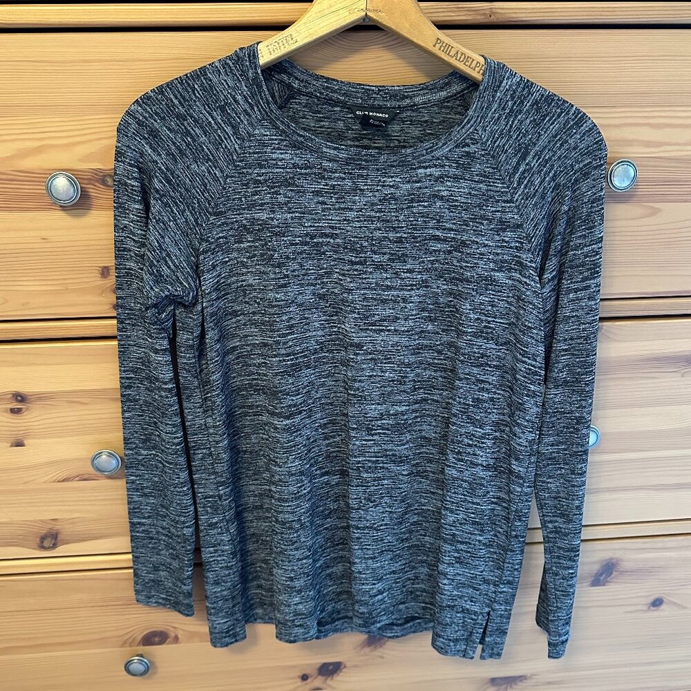 Club Monaco Long-Sleeve Gray Top - Sz XS